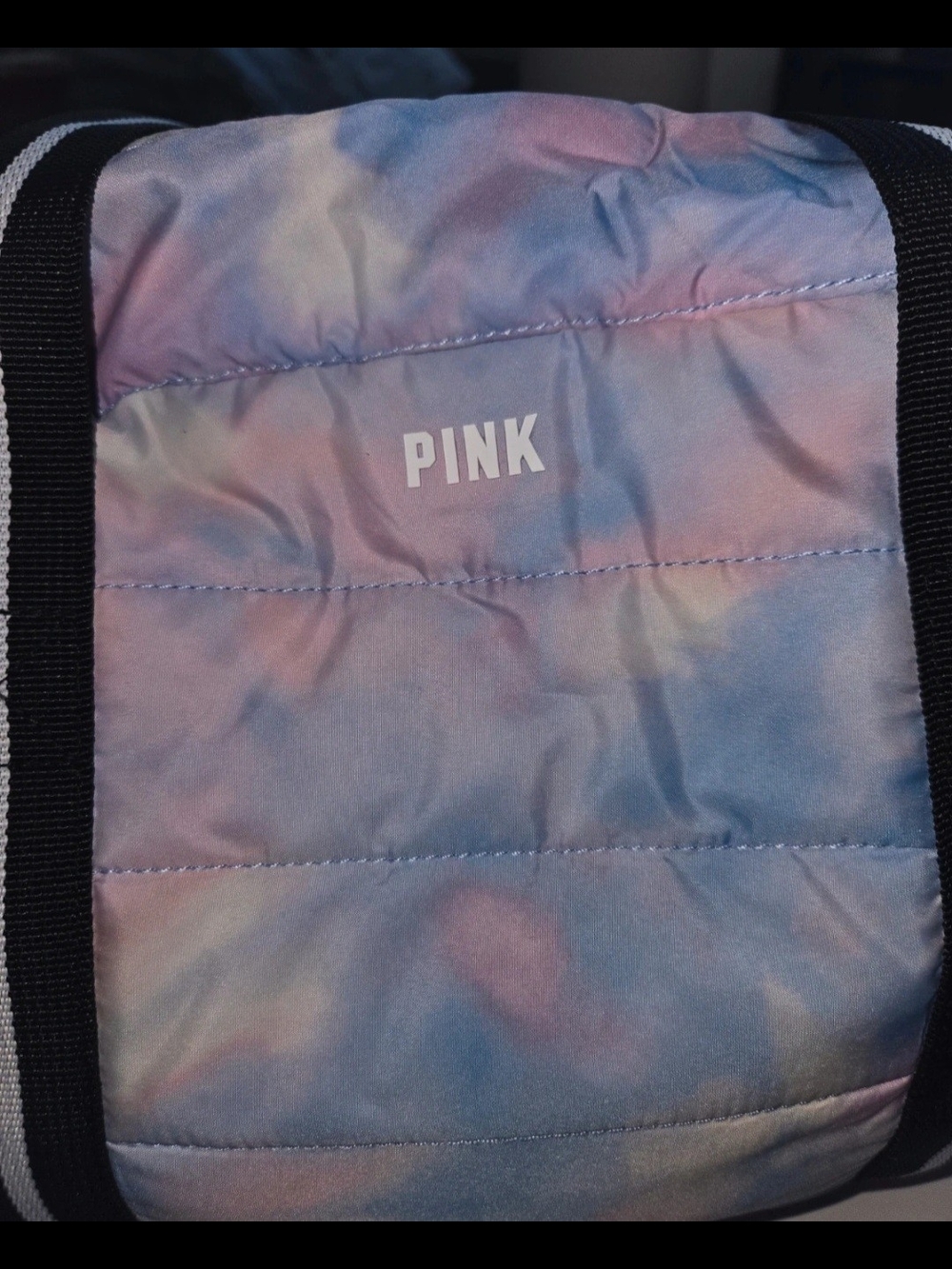 Nwt PINK Tie-Dye Quilted Crossbody — Pastel Blue & Pink